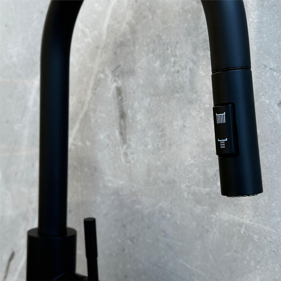 Liquida CT453MB Single Lever Pull Out Black Kitchen Mixer Tap