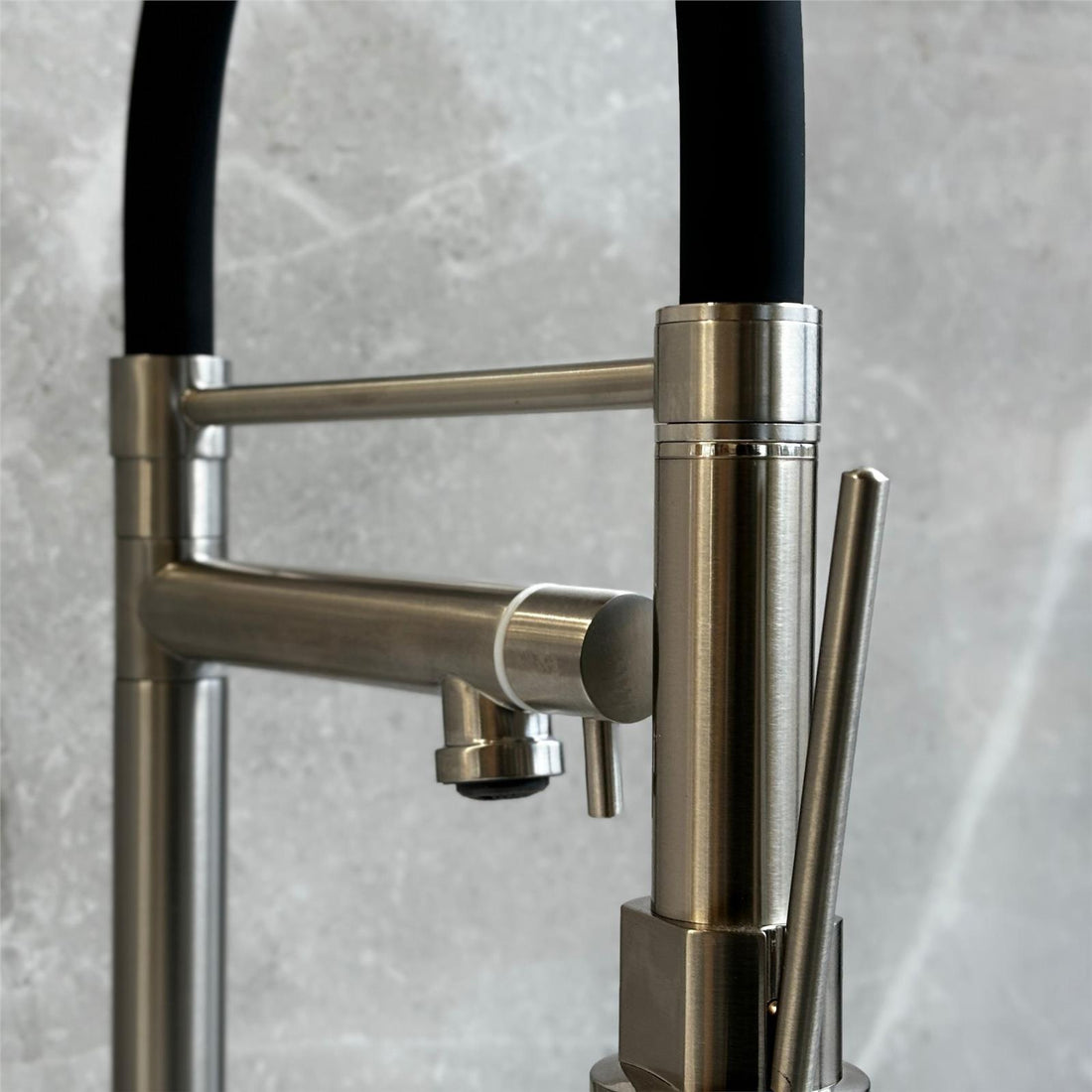 Liquida GD385BS Single Lever Multi Use Pull Out Brushed Steel Kitchen Mixer Tap