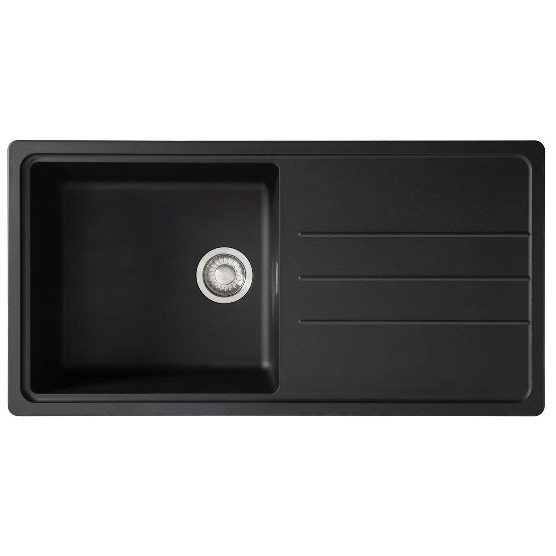 Franke Junos JSD611-97CB 1.0 Bowl Tectonite Reversible Inset Black Kitchen Sink