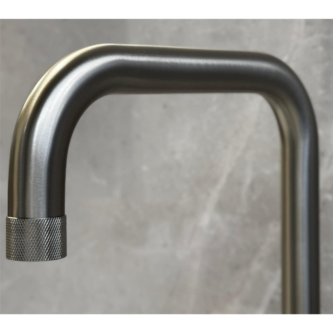 Liquida LB415BS Industrial Style Single Lever Brushed Steel Kitchen Mixer Tap