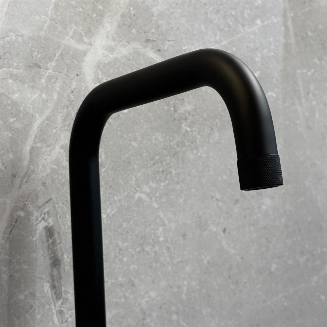 Liquida LB418MB Industrial Style Single Lever Matt Black Kitchen Mixer Tap