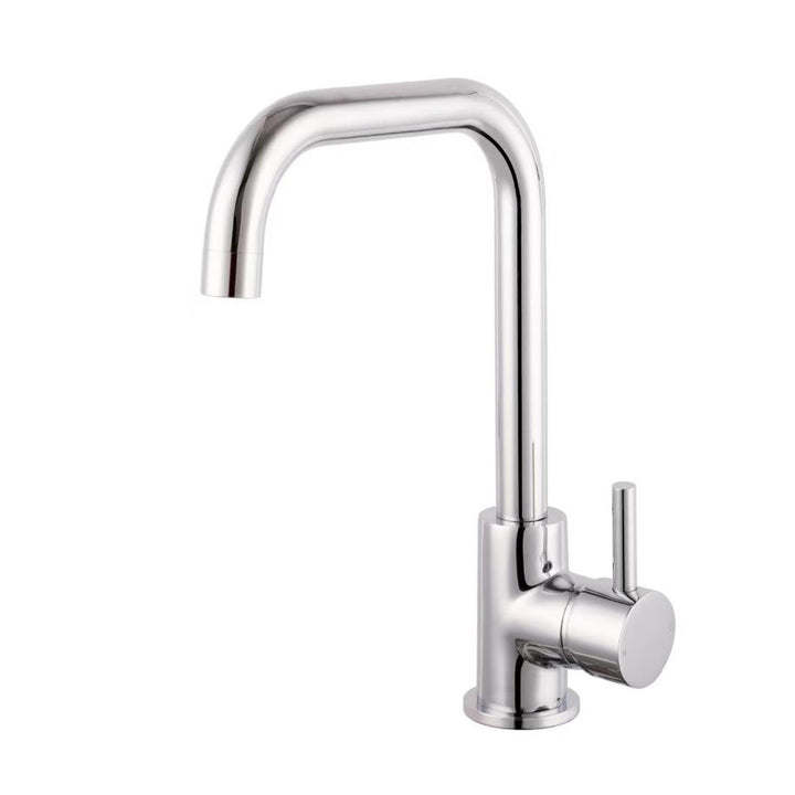 Reginox Salina CH Single Lever Square Neck Chrome Kitchen Mixer Tap