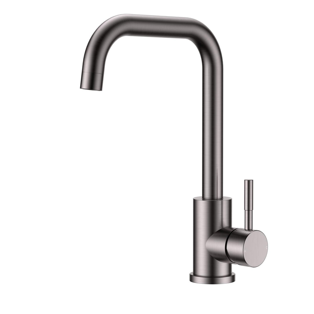 Reginox Salina GM Single Lever Square Neck Gun Metal Kitchen Mixer Tap
