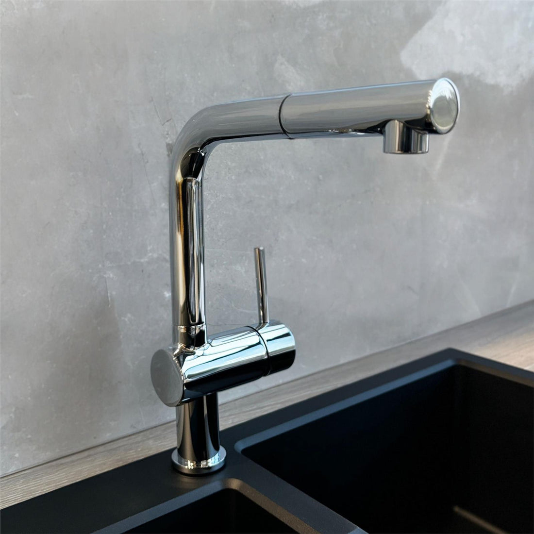 Reginox SONORAN Single Lever Pull Out Spray Spout Kitchen Mixer Tap In Chrome