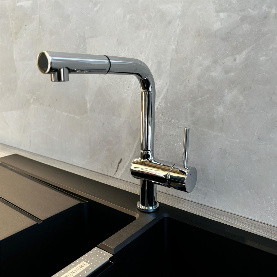 Reginox SONORAN Single Lever Pull Out Spray Spout Kitchen Mixer Tap In Chrome