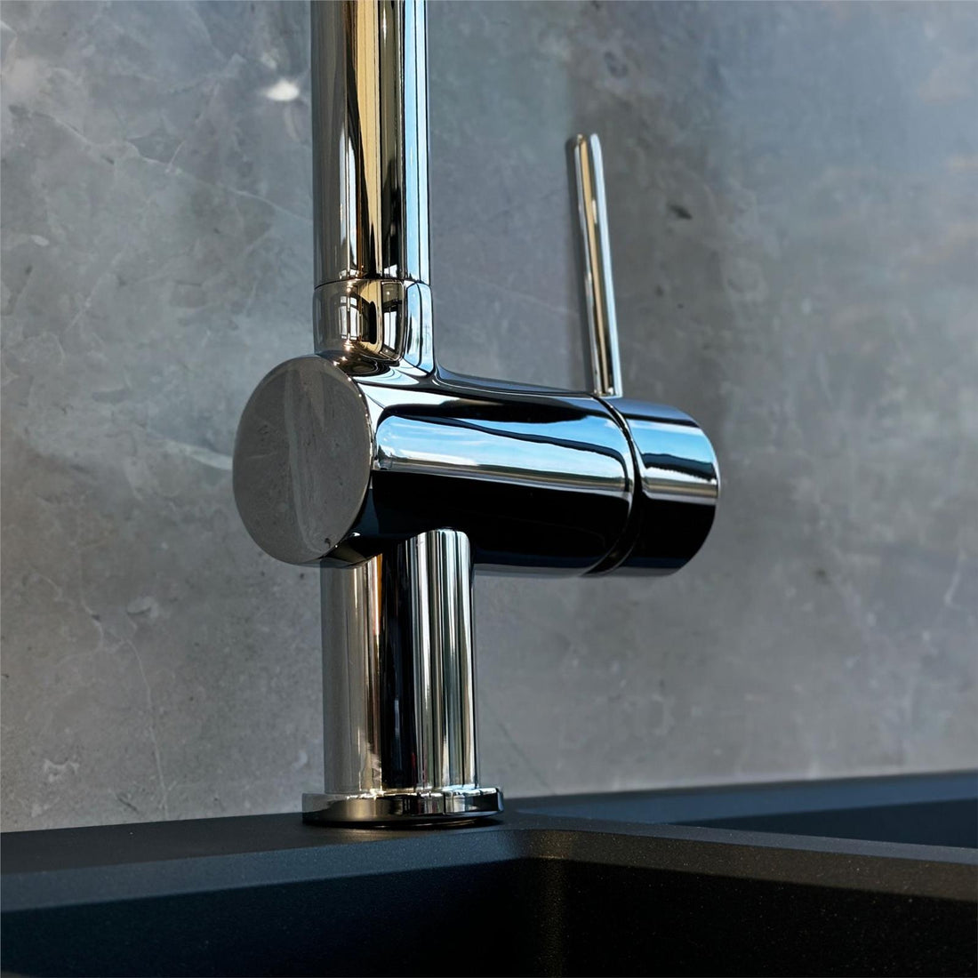 Reginox SONORAN Single Lever Pull Out Spray Spout Kitchen Mixer Tap In Chrome