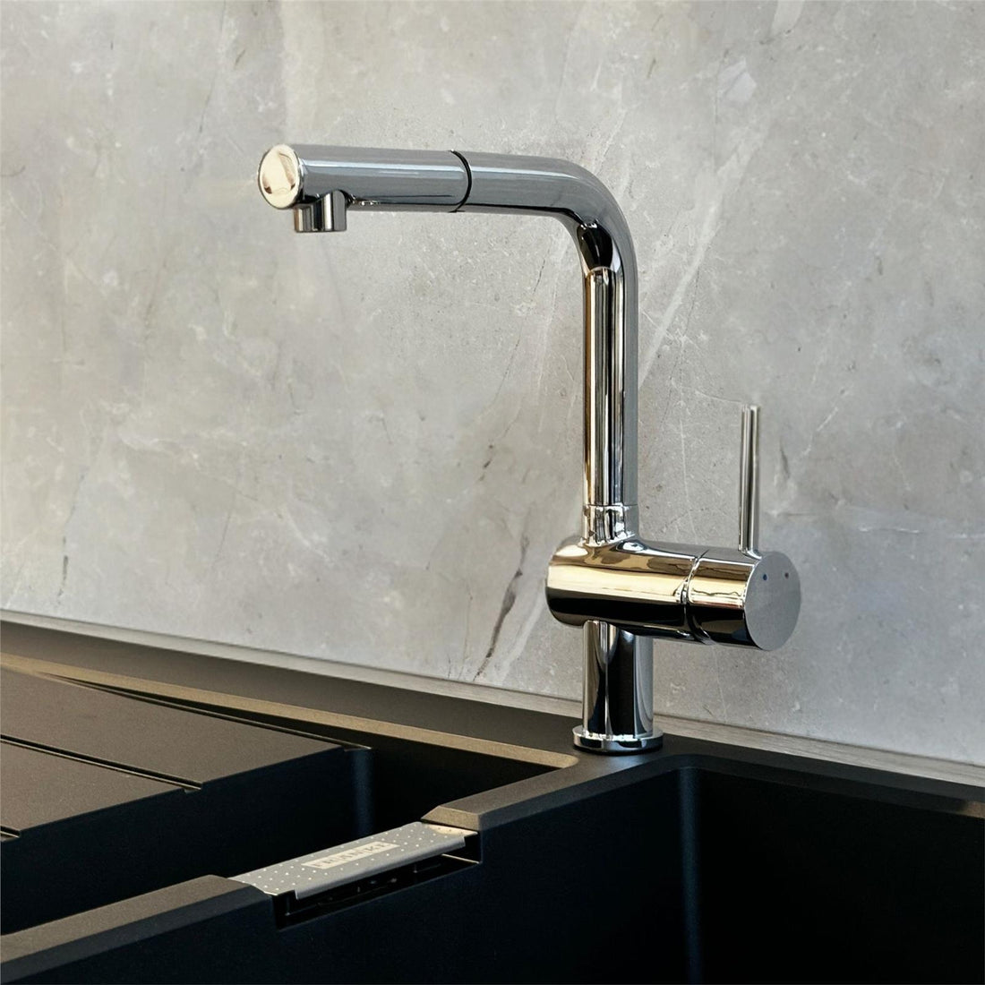 Reginox SONORAN Single Lever Pull Out Spray Spout Kitchen Mixer Tap In Chrome