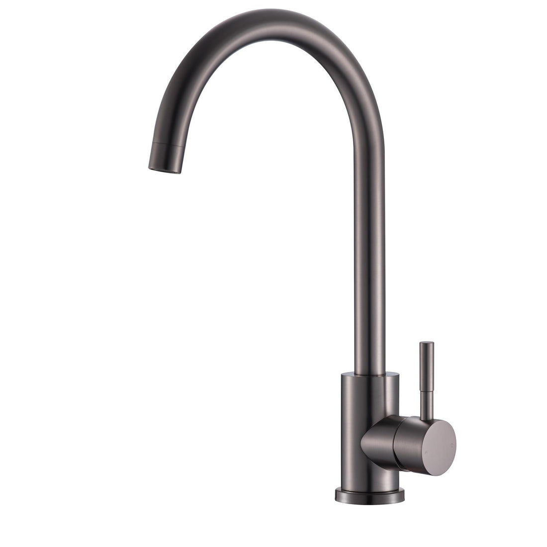 Reginox Taravo GM Single Lever Swan Neck Gun Metal Grey Kitchen Mixer Tap