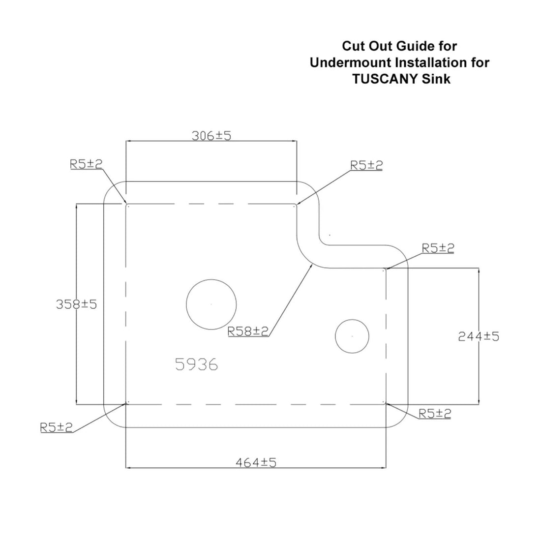 Reginox Tuscany II Undermount White Ceramic 1.5 Bowl Kitchen Sink With Wastes