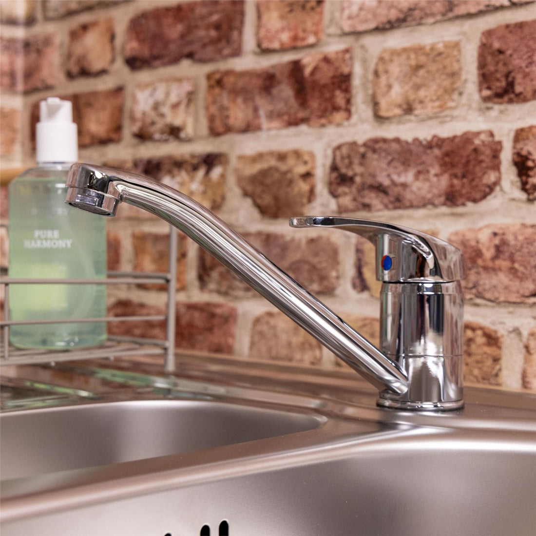 Liquida VS626CH Single Top Lever Kitchen Mixer Tap In Chrome