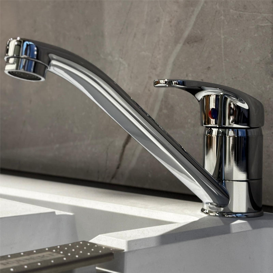 Liquida VS626CH Single Top Lever Kitchen Mixer Tap In Chrome