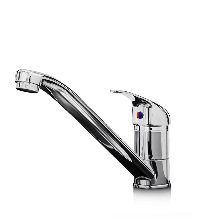 Liquida W01CH 360 Degree Swivel Spout Single Lever Chrome Kitchen Mixer Tap