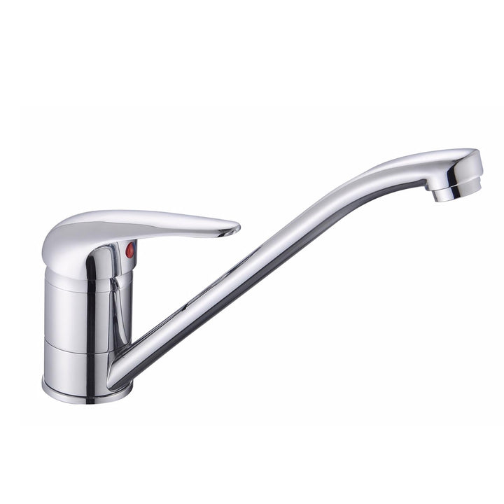Liquida W01CH 360 Degree Swivel Spout Single Lever Chrome Kitchen Mixer Tap