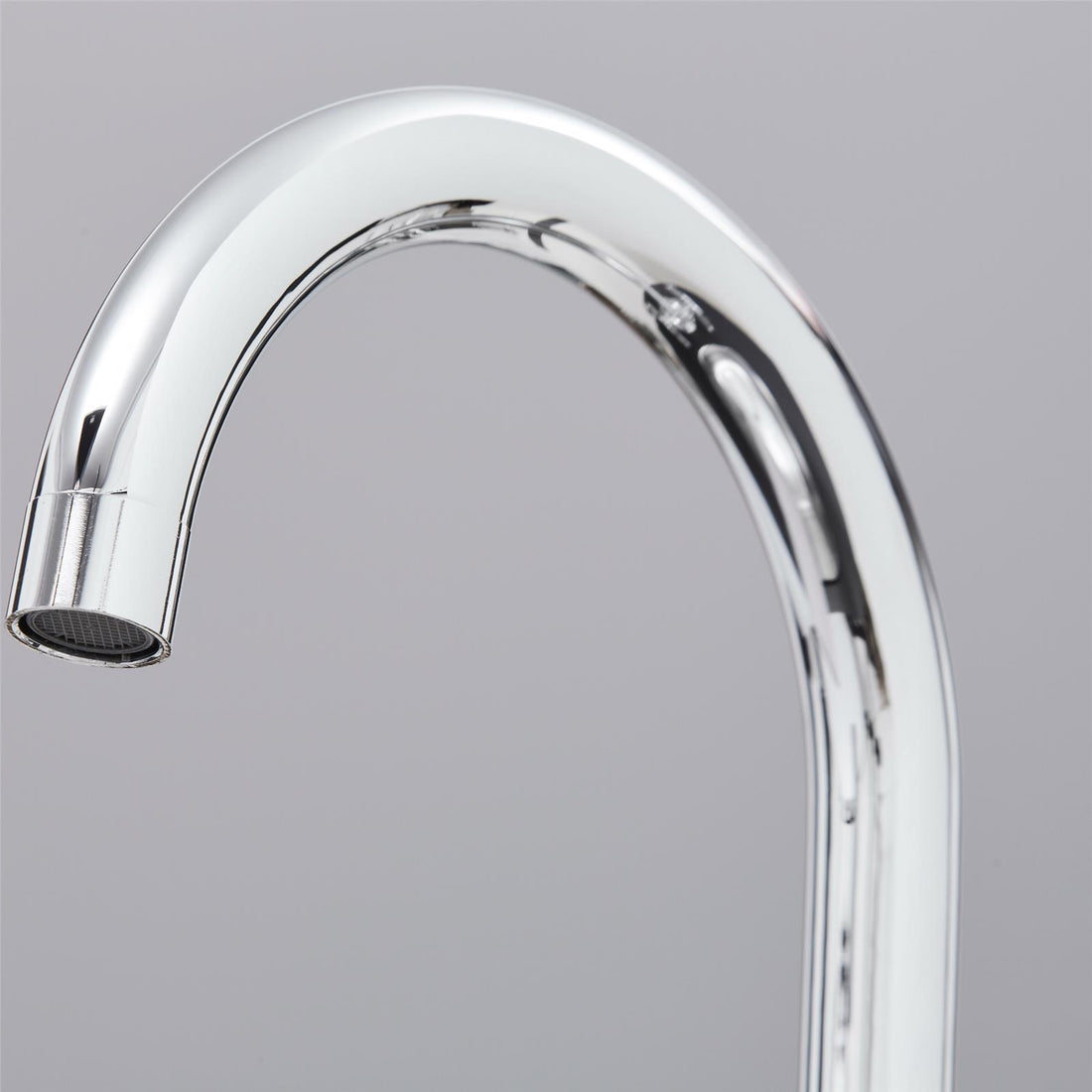 Liquida W02CH 360 Degree Swivel Spout Dual Handle Traditional Chrome Kitchen Tap