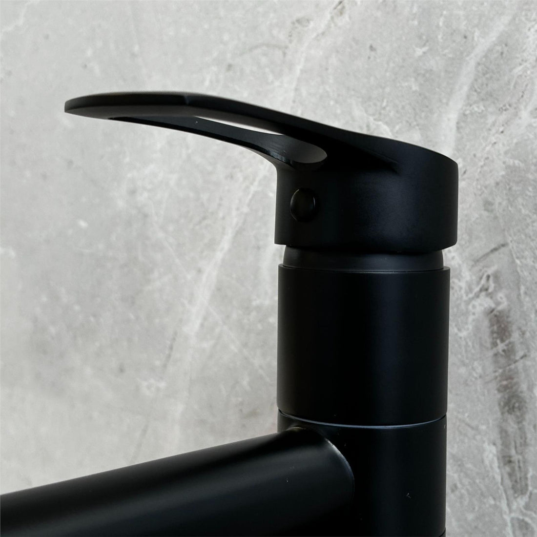 Liquida W16BL Single Lever 360 Degree Swivel Spout Black Kitchen Tap