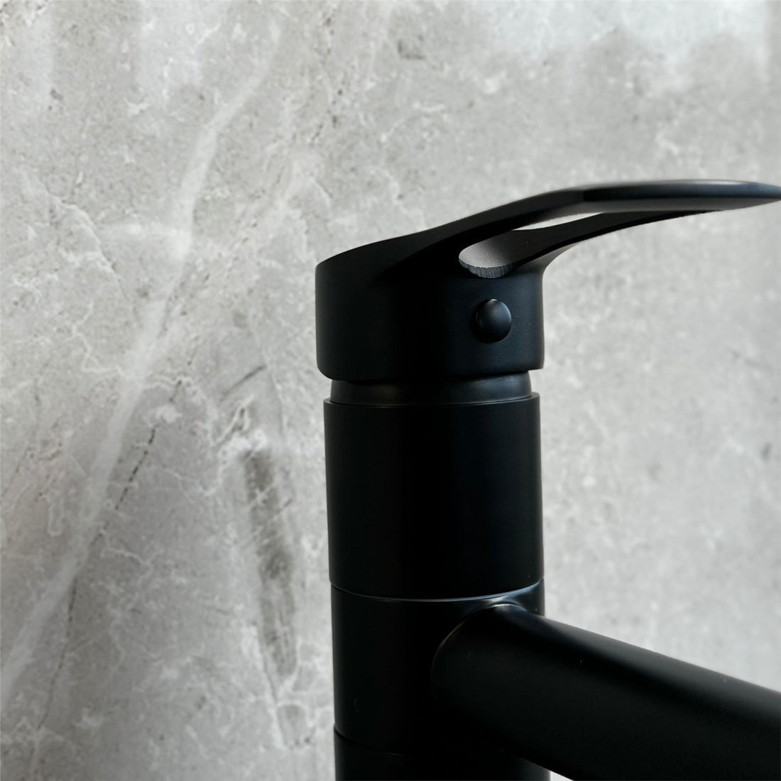 Liquida W16BL Single Lever 360 Degree Swivel Spout Black Kitchen Tap