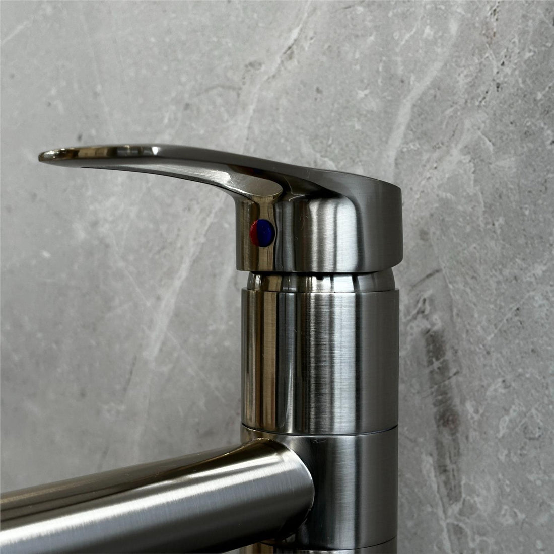 Liquida W16BN Single Lever 360 Degree Swivel Spout Brushed Nickel Kitchen Tap