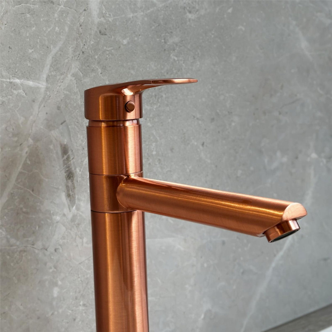 Liquida W16CP Single Lever 360 Degree Swivel Spout Copper Kitchen Tap