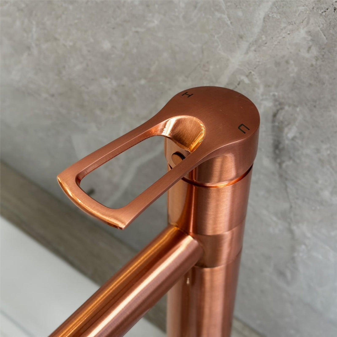 Liquida W16CP Single Lever 360 Degree Swivel Spout Copper Kitchen Tap