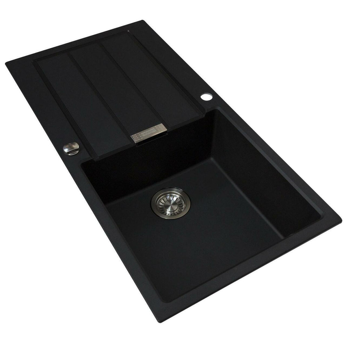 Franke Sirius S2D611CB 1.0 Bowl Tectonite Carbon Black Reversible Kitchen Sink