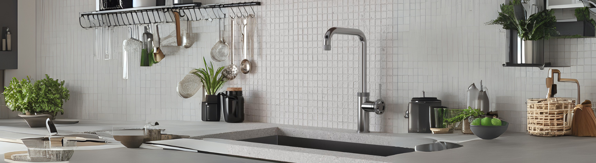 Chrome Kitchen Taps