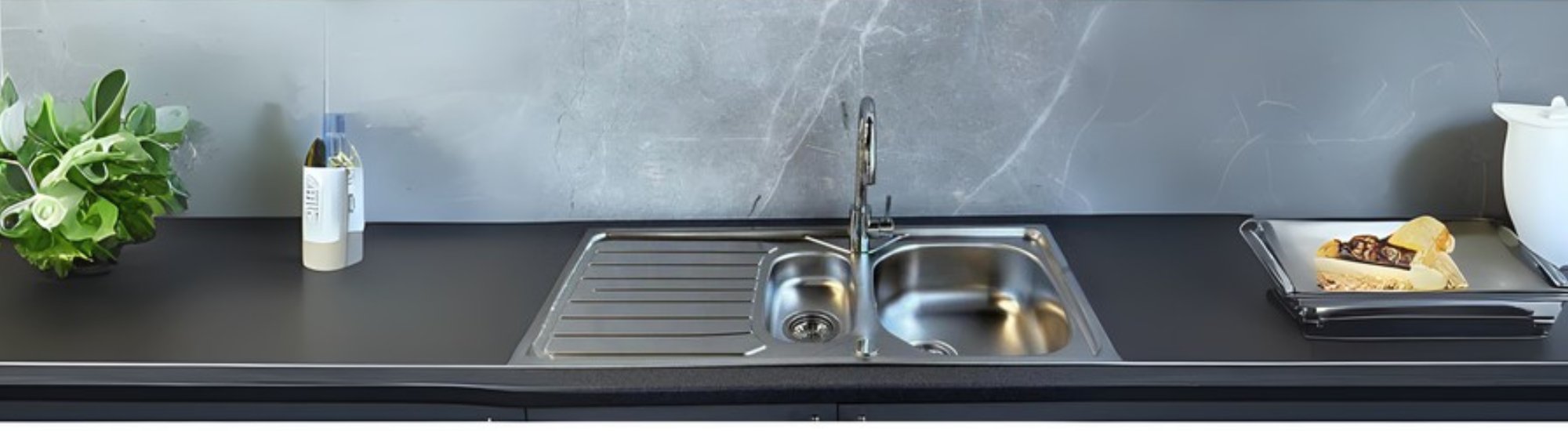 silver kitchen sinks