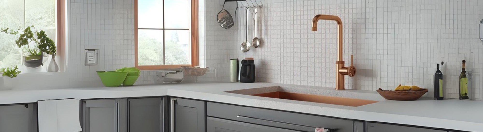 copper kitchen taps