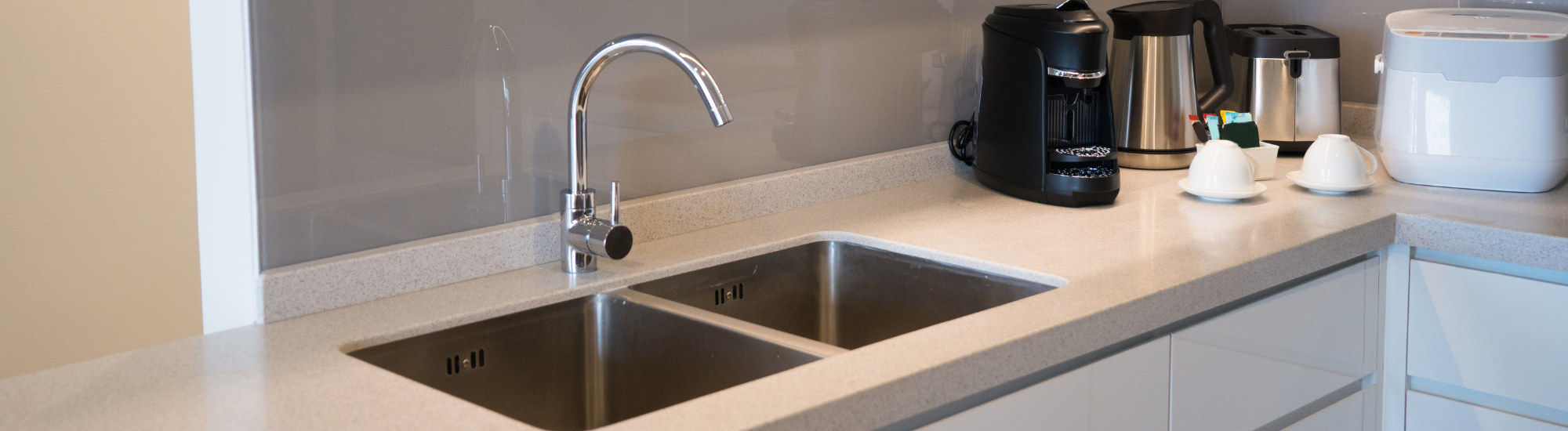 Silver Kitchen Taps