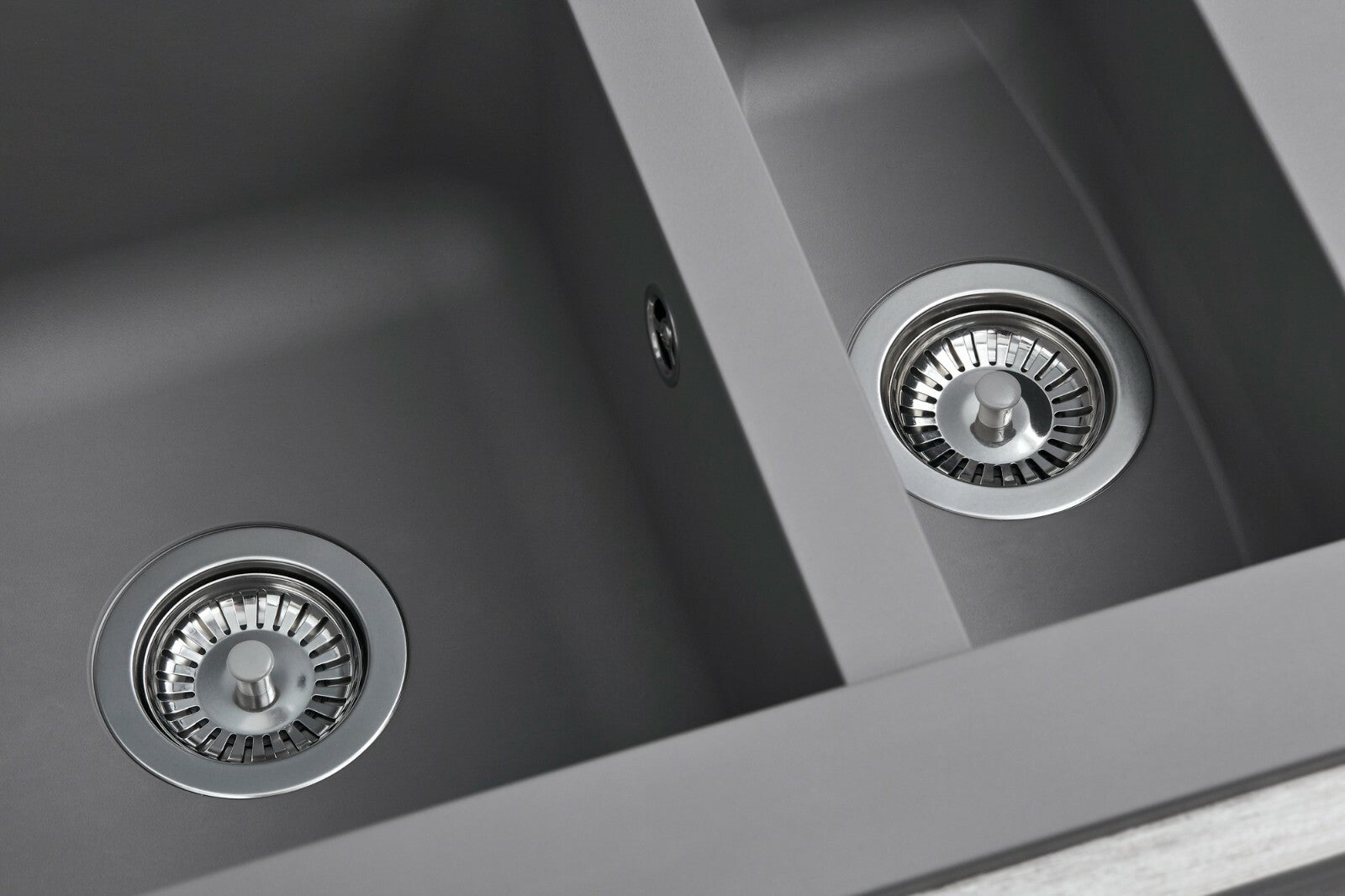 Liquida EW15GR 1.5 Bowl Composite Reversible Inset Grey Kitchen Sink 1000x500mm