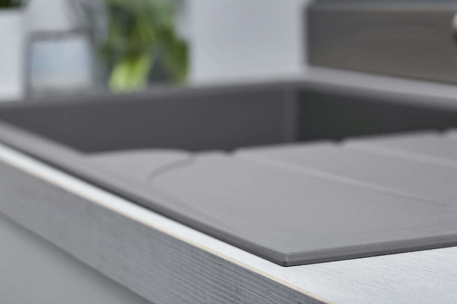 Liquida LP10GR 1.0 Bowl Composite Reversible Inset Grey Kitchen Sink With Waste