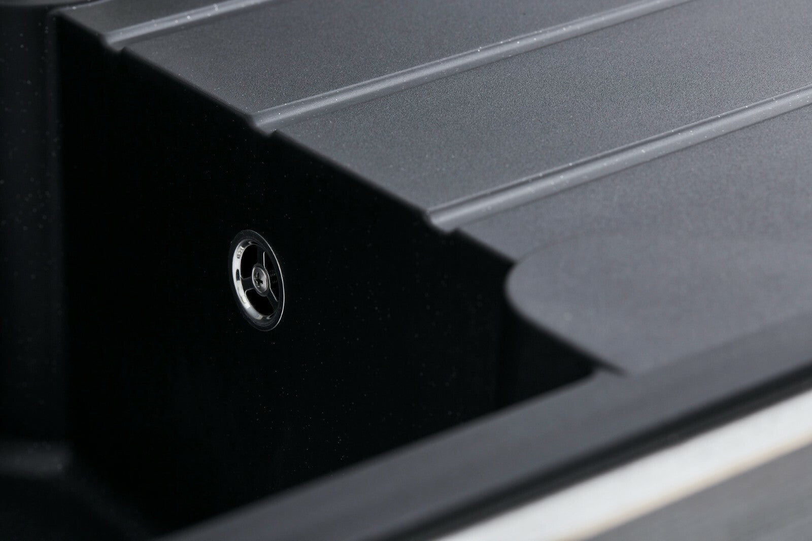 Liquida LP10BL 1.0 Bowl Composite Reversible Inset Black Kitchen Sink With Waste