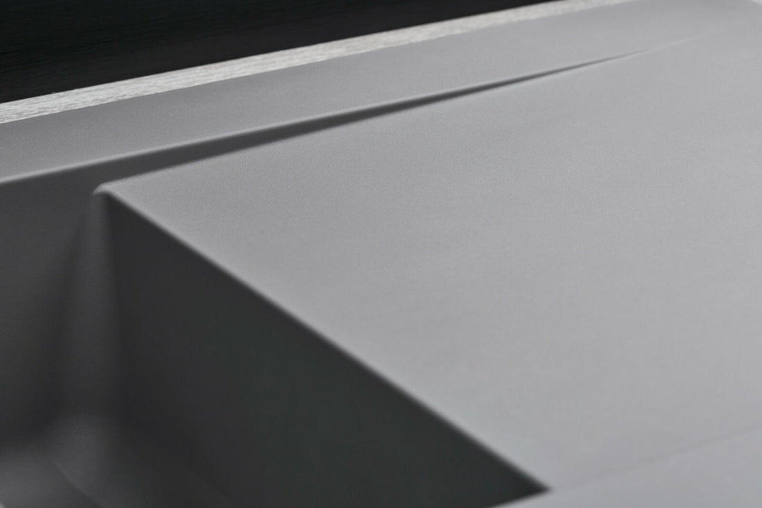 Liquida EW15GR 1.5 Bowl Composite Reversible Inset Grey Kitchen Sink 1000x500mm