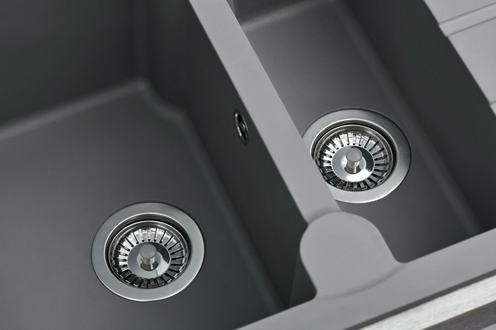 Liquida LP15GR 1.5 Bowl Composite Reversible Inset Grey Kitchen Sink With Waste