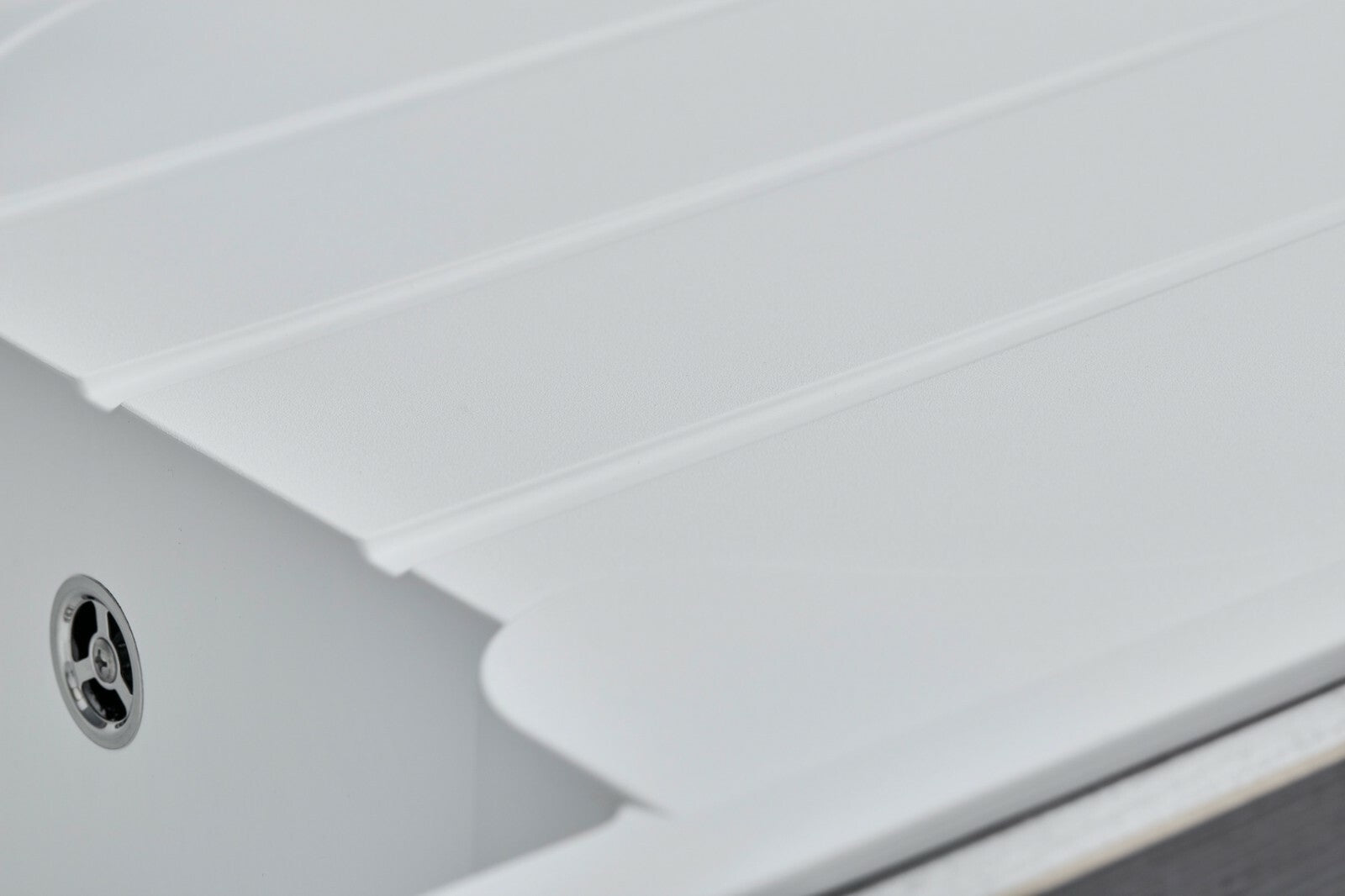 Liquida LP10WH 1.0 Bowl Composite Reversible Inset White Kitchen Sink With Waste