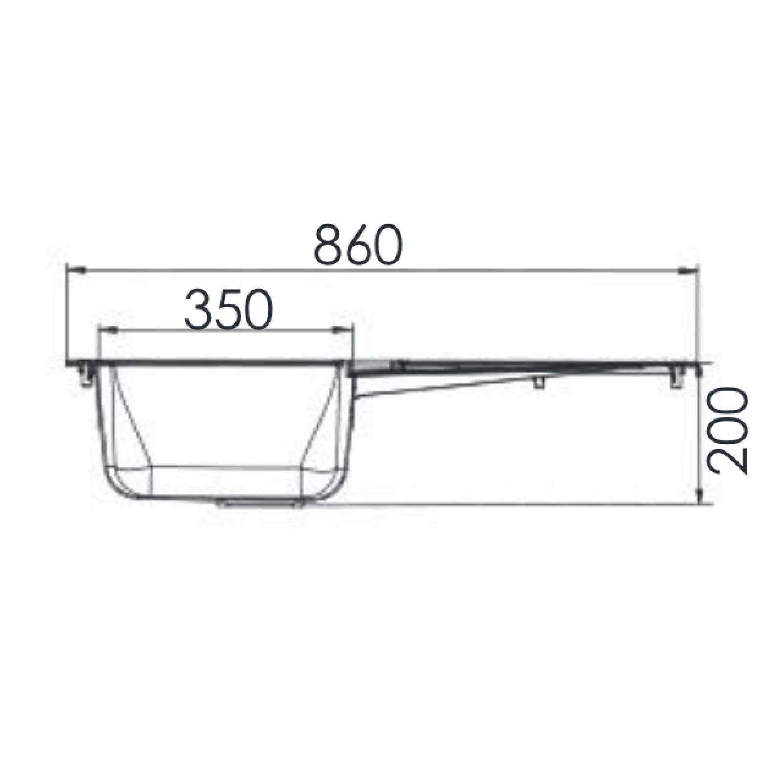 Liquida AR10GR 1 Bowl Composite Reversible Inset Grey Kitchen Sink - GRADED