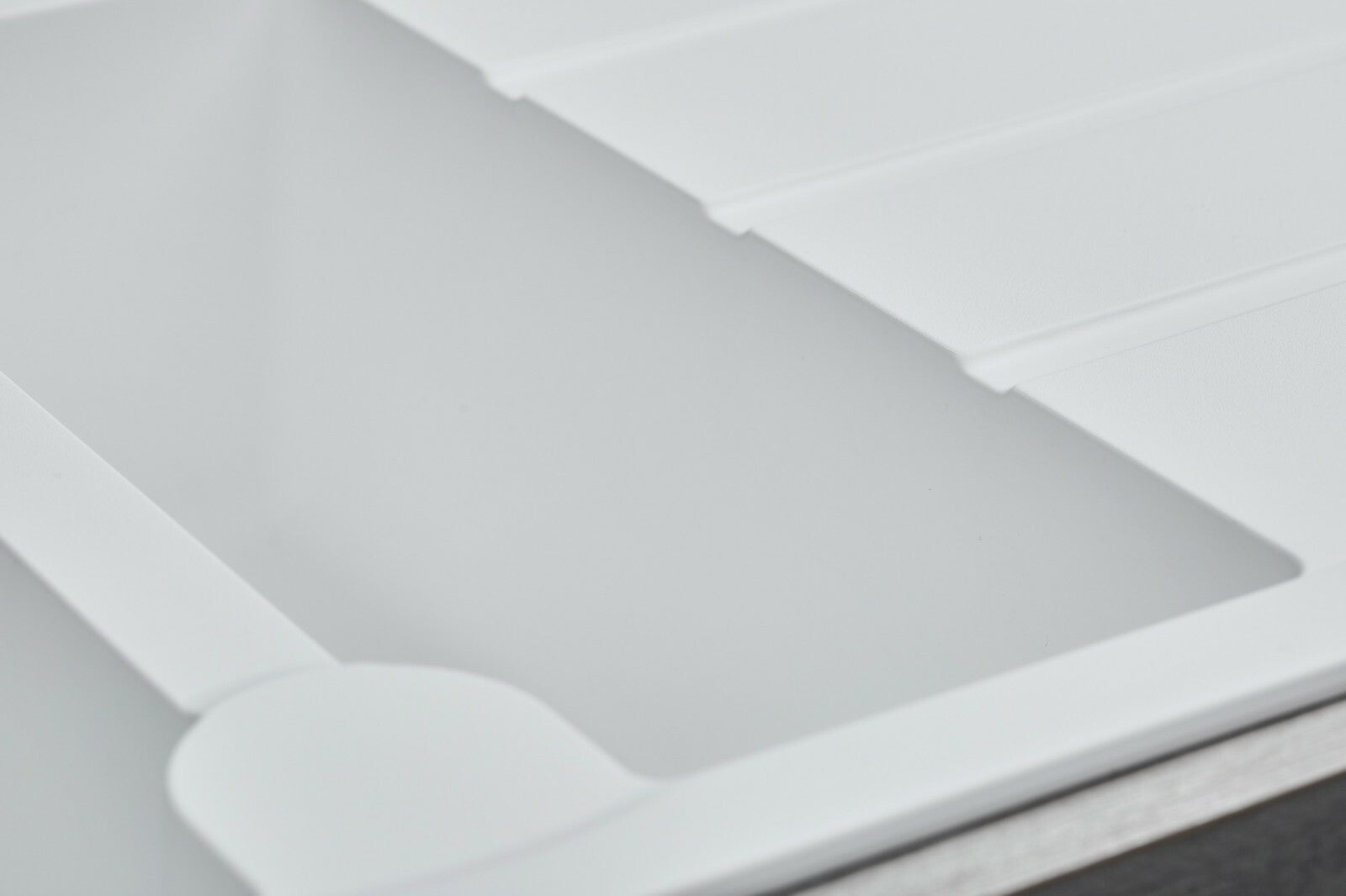 Liquida LP15WH 1.5 Bowl Composite Reversible Inset White Kitchen Sink With Waste