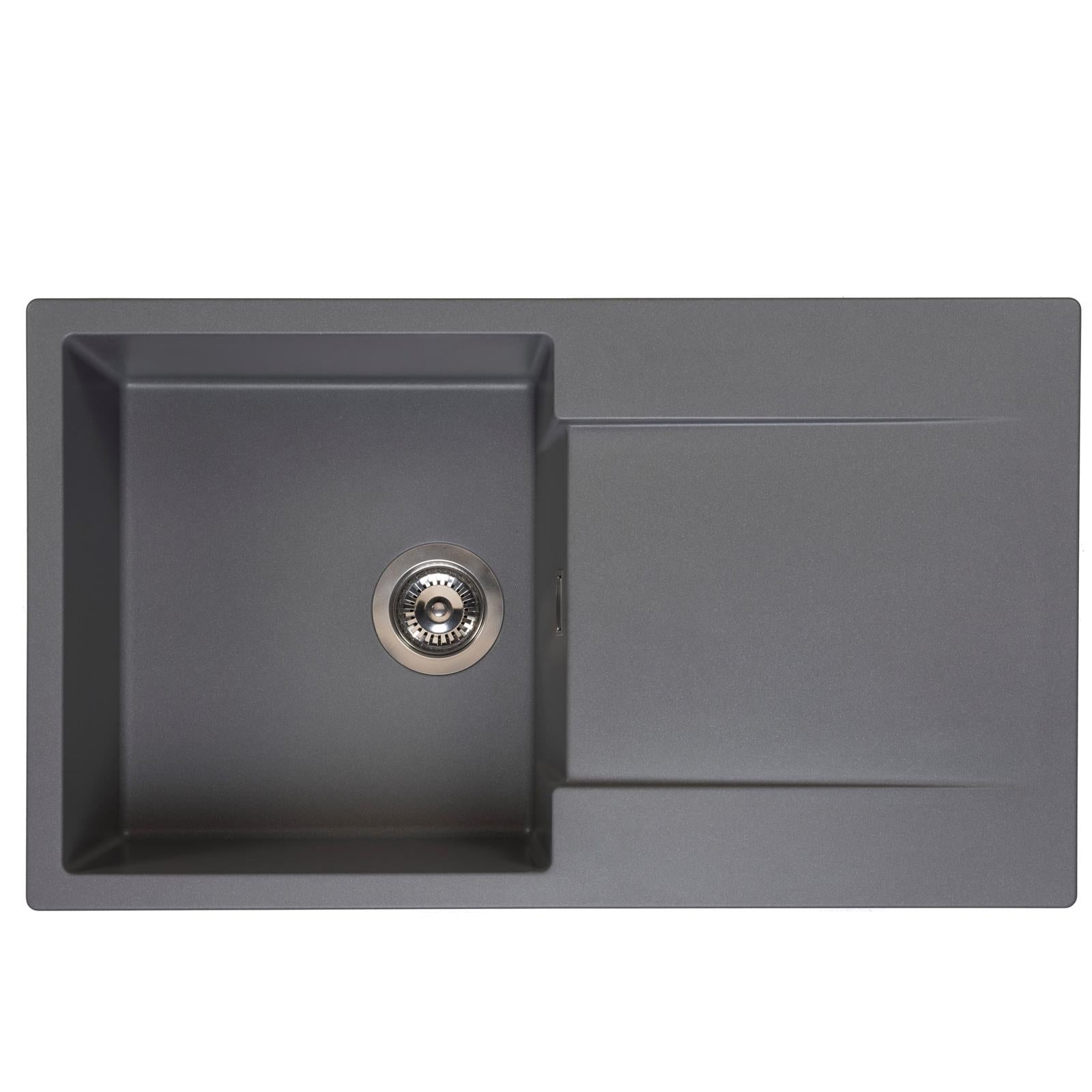 Reginox Amsterdam 10GS 1.0 Bowl Granite Reversible Inset Grey Kitchen Sink