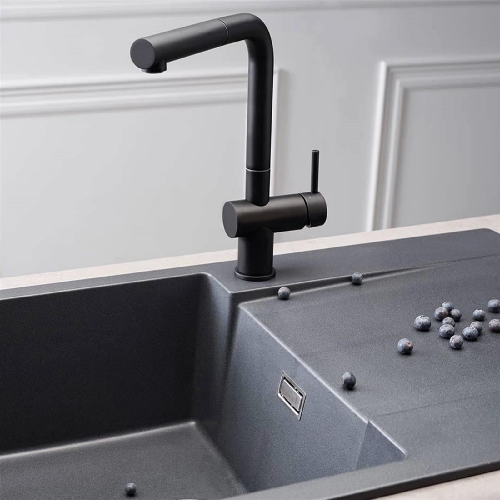 Reginox Amsterdam 10GS 1.0 Bowl Granite Reversible Inset Grey Kitchen Sink