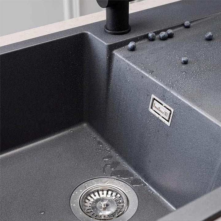 Reginox Amsterdam 10GS 1.0 Bowl Granite Reversible Inset Grey Kitchen Sink