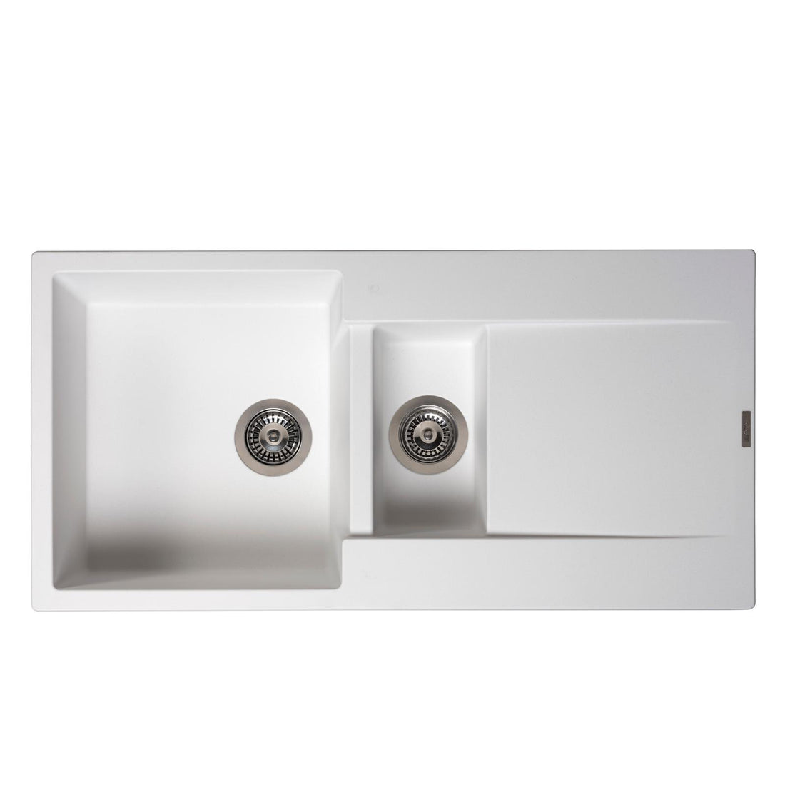 Reginox Amsterdam 15PW 1.5 Bowl Granite Reversible Inset White Kitchen Sink