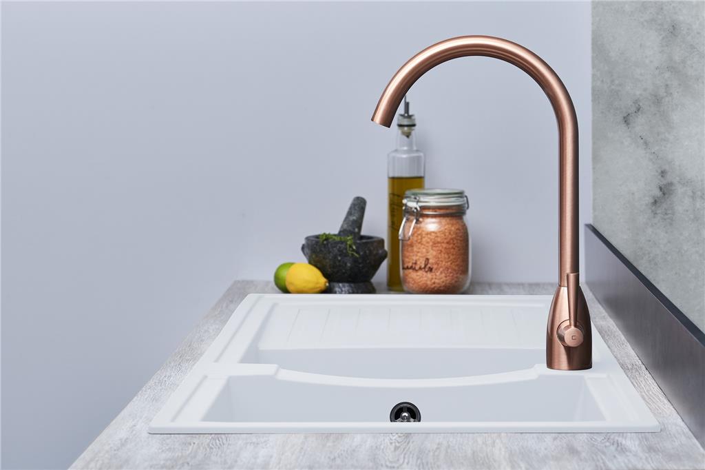 Liquida AR20WH 2.0 Bowl Composite Reversible Inset White Kitchen Sink 1160x500mm
