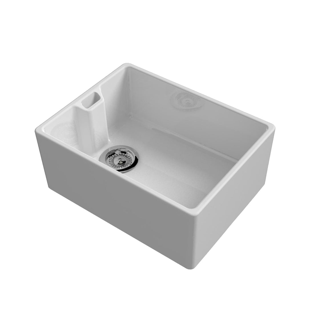 Reginox Belfast 1.0 Bowl Ceramic White Kitchen Sink With Weir Overflow