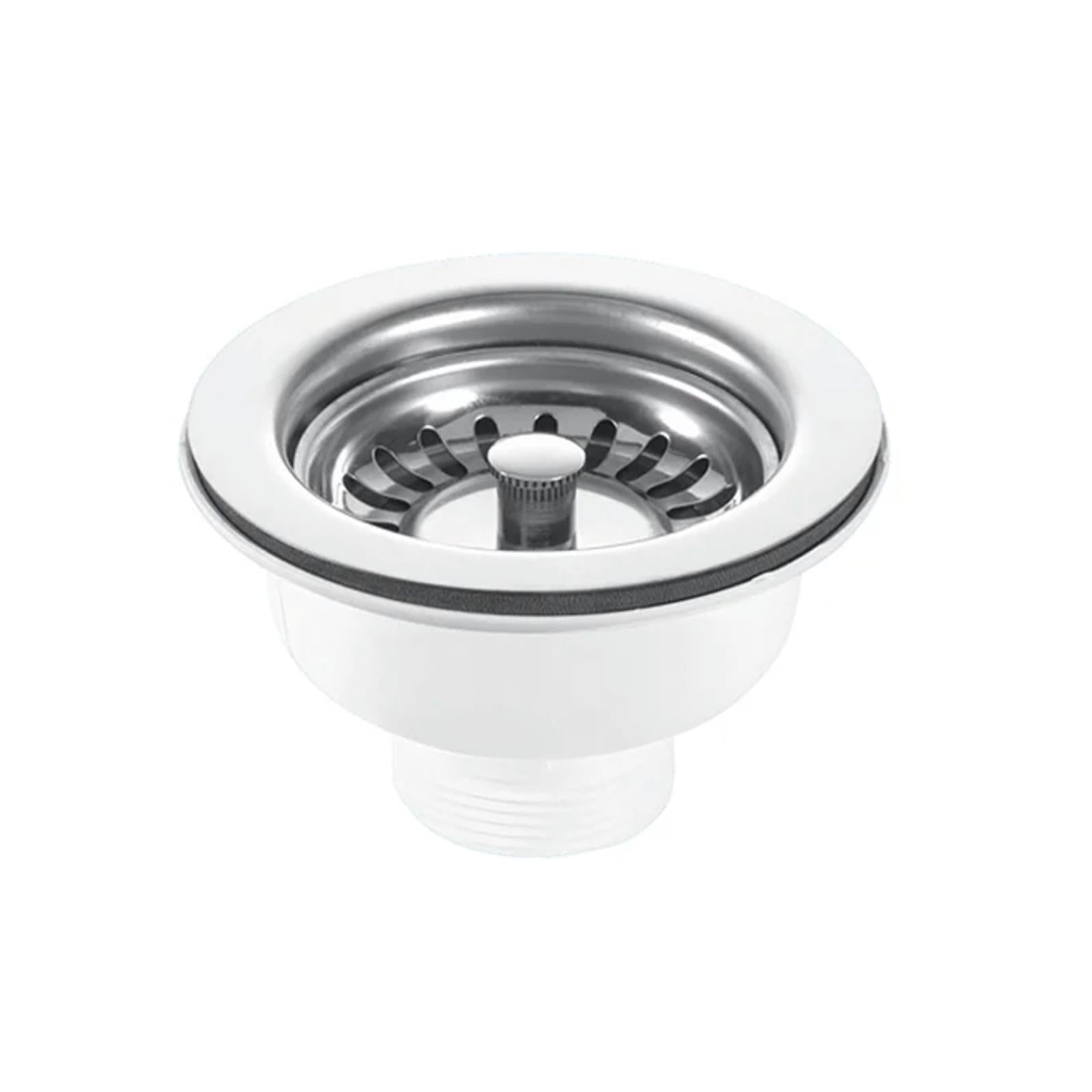 Reginox Mataro II Undermount White Ceramic Single Bowl Kitchen Sink With Waste