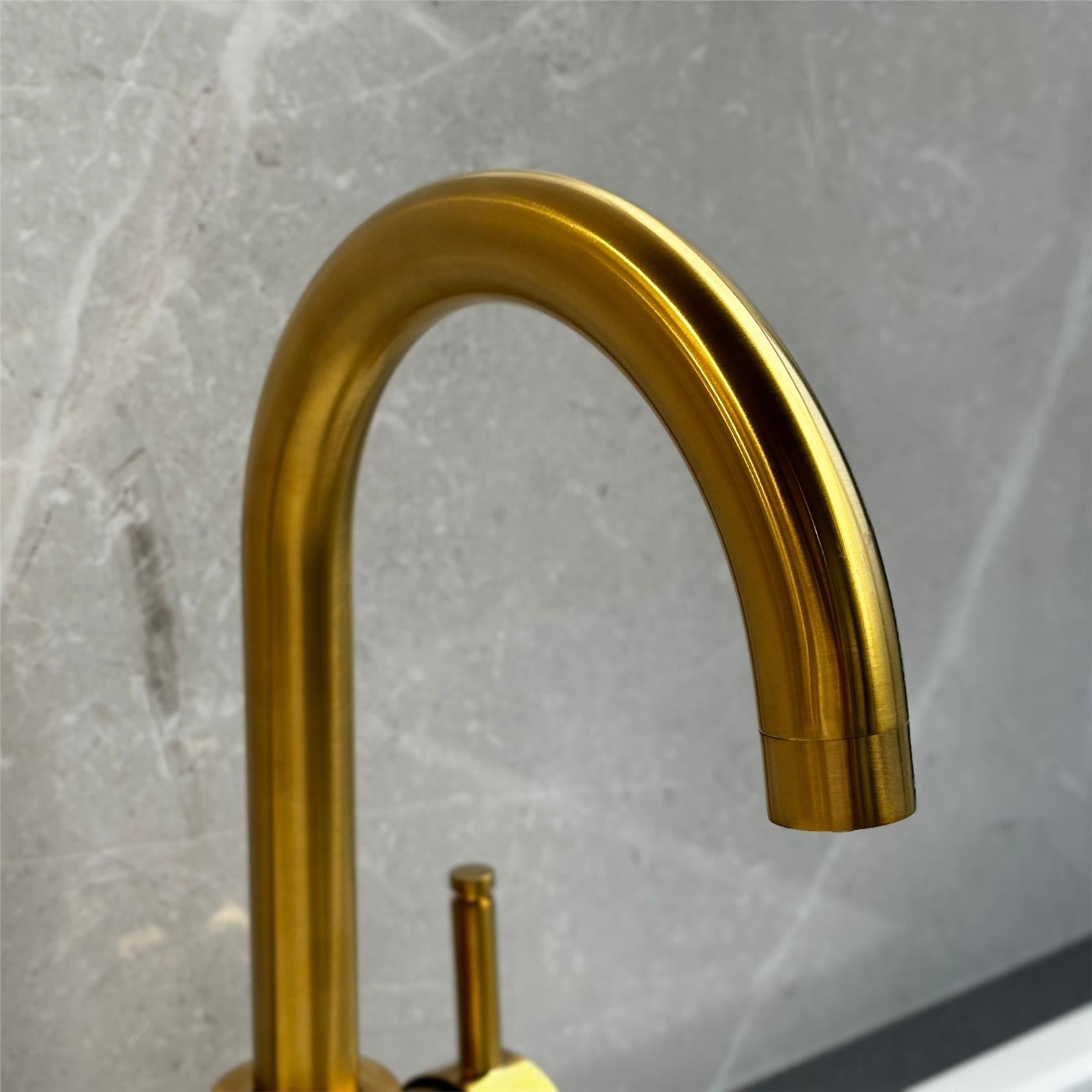 Liquida BHT311BG 3 In 1 Brushed Gold Kitchen Instant Boiling Hot Water Tap