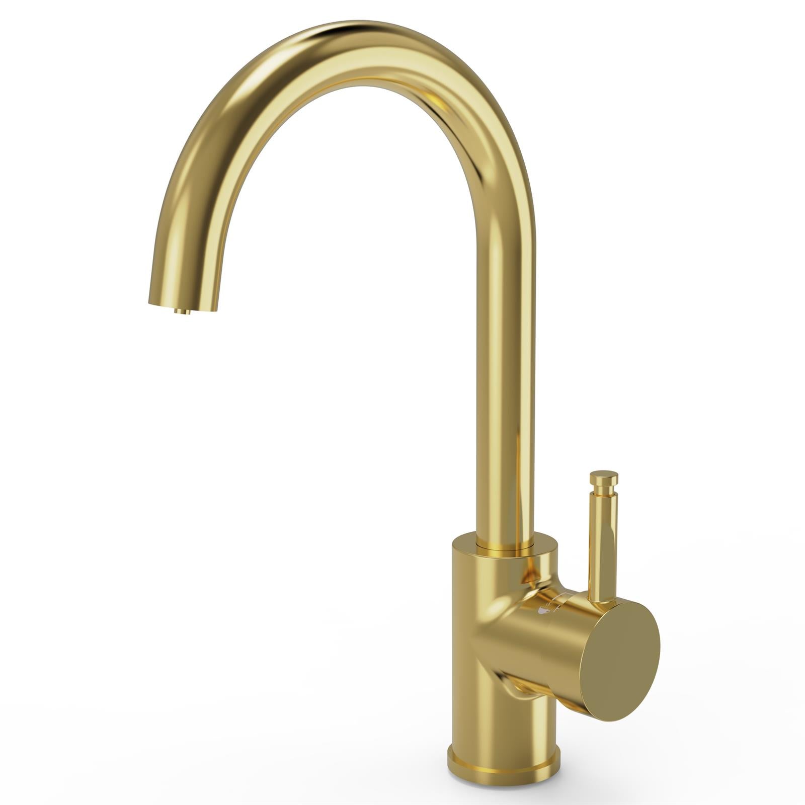 Liquida BHT311BR 3 In 1 Brushed Brass Kitchen Instant Boiling Hot Water Tap