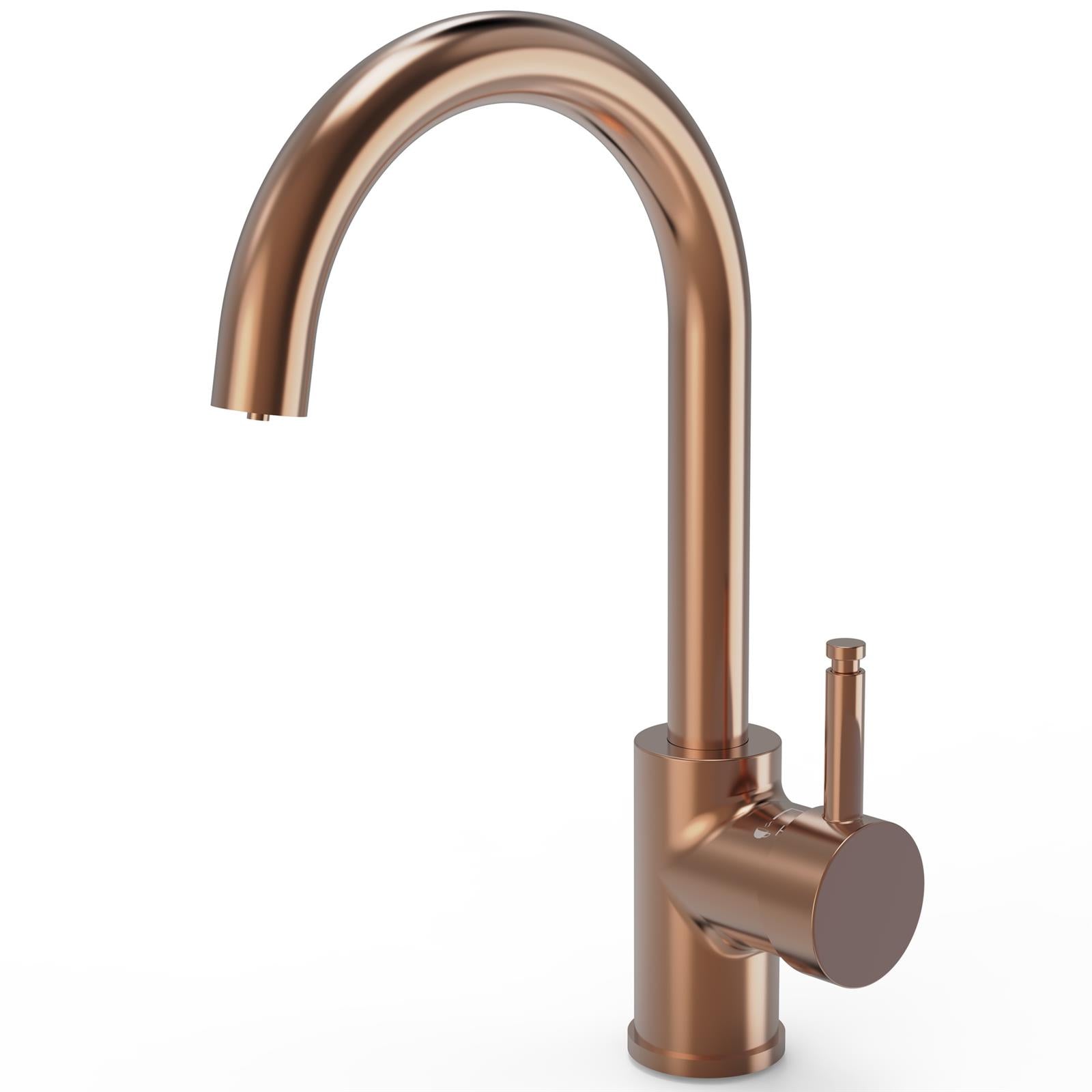 Liquida BHT311CP 3 In 1 Brushed Copper Kitchen Instant Boiling Hot Water Tap