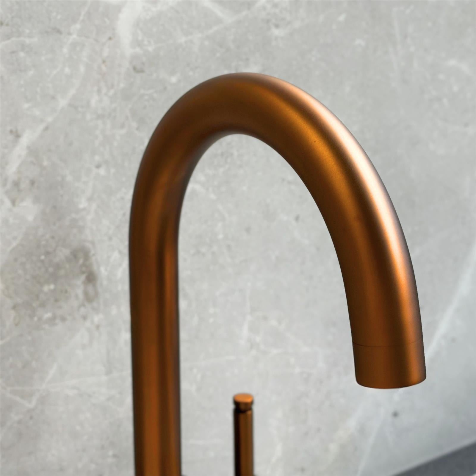 Liquida BHT311CP 3 In 1 Brushed Copper Kitchen Instant Boiling Hot Water Tap