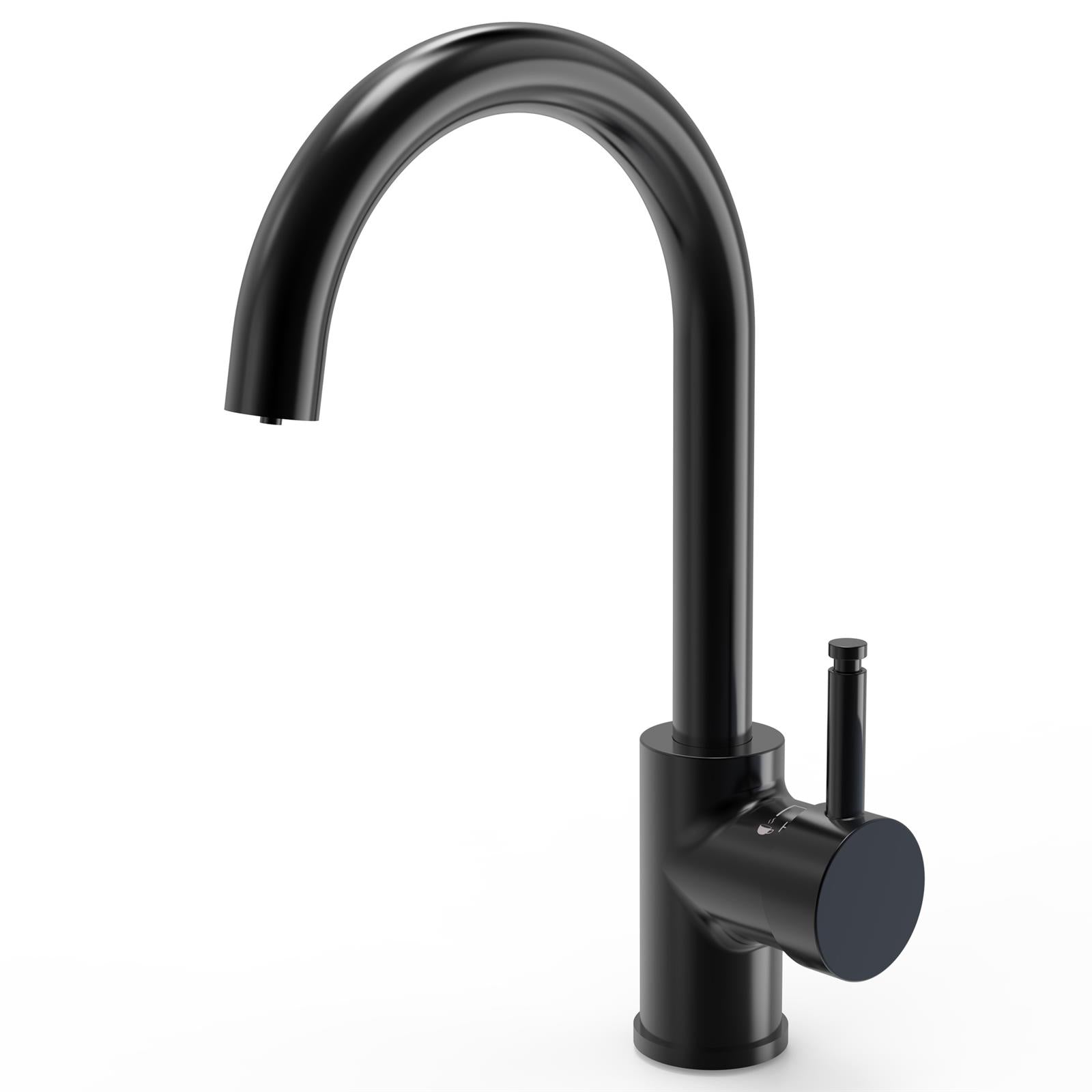Liquida BHT311MB 3 In 1 Matt Black Kitchen Instant Boiling Hot Water Tap
