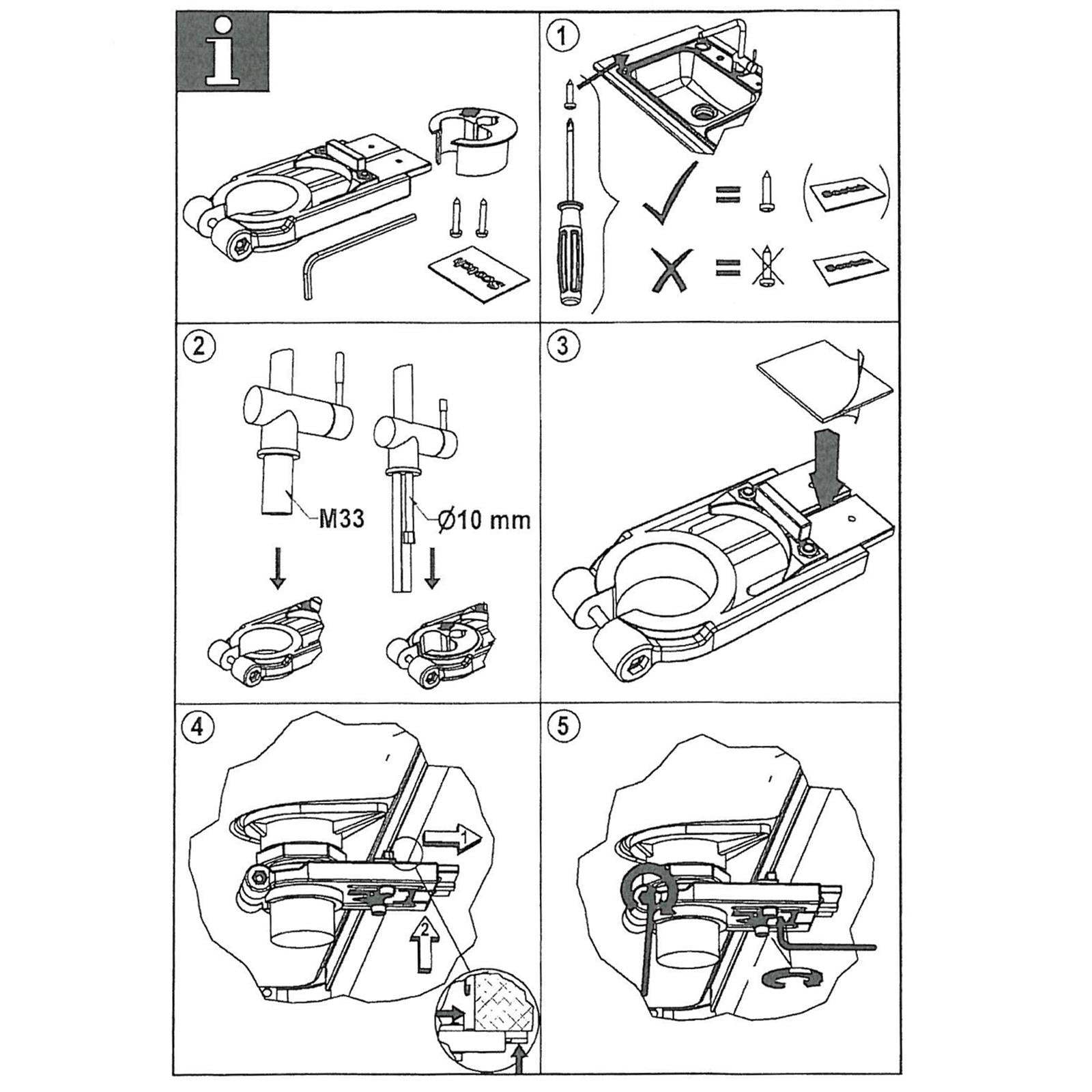 Franke 133.0026.896 Optional Extra Reinforcing Kitchen Tap Brace