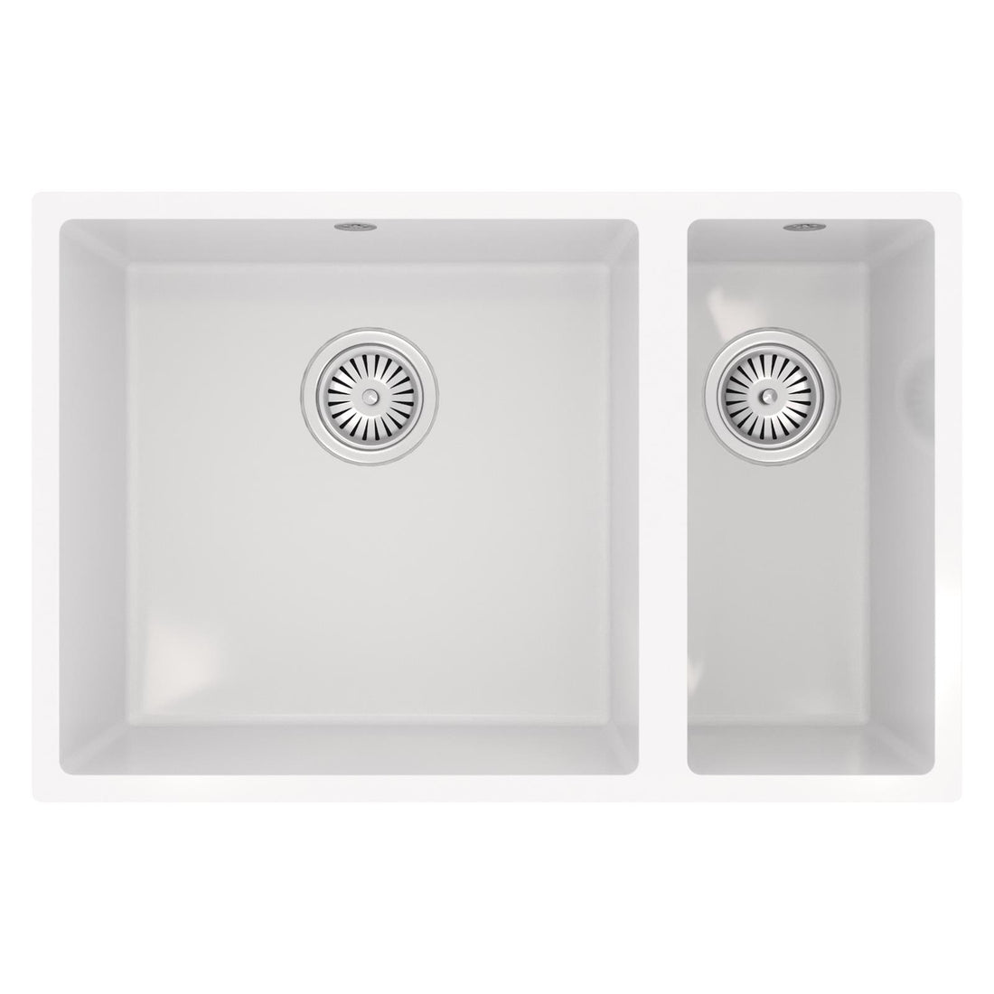 Liquida CM670GW 1.5 Bowl Comite Undermount / Inset Gloss White Kitchen Sink